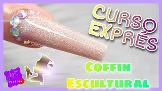 🔴Como HACER U&Ntilde;AS ESCULTURALES COFFIN 💅⭕C.U.R.S.O. EXPR&Eacute;S⭕ paso a paso para PRINCIPIANTES en U&Ntilde;AS 💗