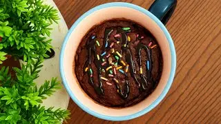 1-Minute Microwave Mug Brownie | Quick & Easy Chocolate Dessert | No Oven Recipe | instant brownie 