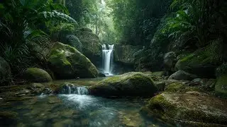 River Flowing Birds Chirping – Gentle Forest Stream Surrounded by Soothing Birdsong for sleep #1