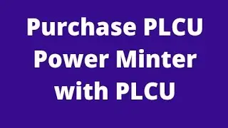 ULTIMA MINTER PURCHASE WITH PLCU #plcu #passive_income #cryptocurrency #cryptomining