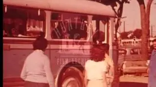 Lourdes in the South of France.  Archive film 94856