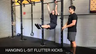 HANGING L-SIT FLUTTER KICKS