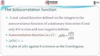 Stationarity Ergodicity and the Autocorrelation Function