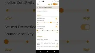Change motion or sound sensitivity, UI update wrong