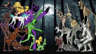 Catnap, Dogday, Hoppy Hopscotch and Smilling Critters Vs Zoonomaly All Monster - Animation