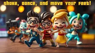 🕺🎵🎶 Shake, Dance, and Move Your Feet! &ndash; Fun Dancing Song for Kids! | LaguLaguAnakKecil 😄✨