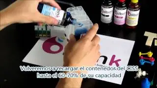 Como recargar un CISS con cartuchos T071X T079X T080X T087X T096X T100X para Epson