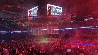 WWE SURVIVOR SERIES 2023 CHICAGO - Double cage gets lowered for men's War Games match