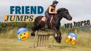 FRIEND JUMPS MY HORSE|Ep3|TheFellPony