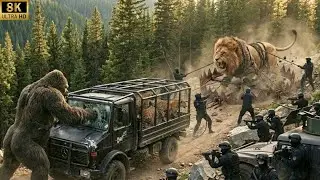 King Kong and Simba Loin Vs Poachers Jungle Story 