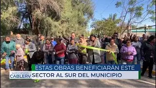 Inauguraron obras en la calle Morelos en el ejido San Marcos