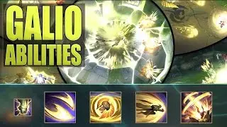 GALIO REWORK ABILITIES SPOTLIGHT GAMEPLAY - League of Legends