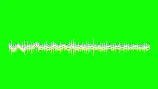 Audio spectrum effect | sound wave green screen | green background | Audio spectrum free to use