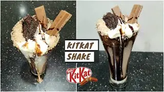 Award Winning KitKat Freak shake | Caf&eacute; Style Milkshake| 2 मिनट में बनाएं KitKat Milkshake