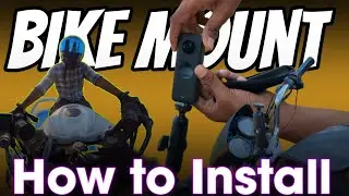 How to Install bike mount for Insta 360 / go pro action camera #gopro 