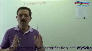 Rappel de cours : Estérification. Proposé par Mr Cherchari.