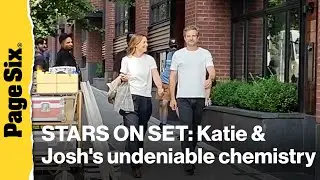 Joshua Jackson and Katie Holmes SPOTTED on 'Happy Hours' set | Stars on Set