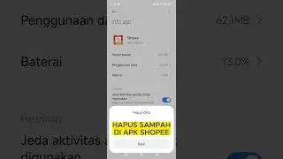 HAPUS SAMPAH DI APK SHOPEE #shorts #shopee