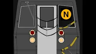 New York City Subway: R68 & R68A (N) Trains With Knuckles