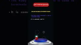 Explain the [Break statement] RUBY || copycat