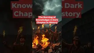 Books turned to ash in the name of control. 🕯️ What if this happened today? #HistoryMatters #Writers