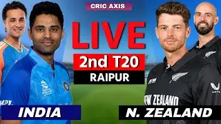 🔴Ind vs Nzl 2nd T20 2026 | India vs New Zealand Live Cricket Match Score, Commentary, IND BATTING