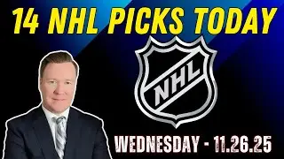 Wednesday 14 NHL Betting Picks l 11/26/25 l Vernon&rsquo;s Best NHL Bets, Expert Picks and Predictions