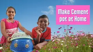 Make beautiful cement pot at home easily| DIY Uruli Making| Cement Craft #PappuHarry Vlog & Craft