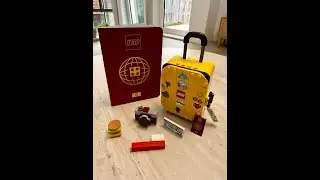 LEGO 40817 Yellow Travel Suitcase | 184-Piece Travel Build Time-Lapse
