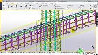 Contoh Pembesian Portal Gedung 3 Lantai dengan Tekla Struktur