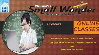Winner's Small Wonder Sec. School | Class KG | Counting 1-20 | e-learning