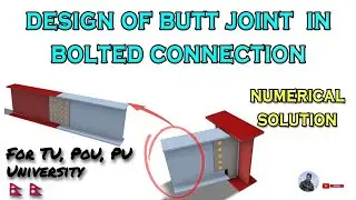 Design of Butt Joint in Bolted Connection&nbsp;| Most Important Questions for TU, PU, PoU | Sachin Yadav