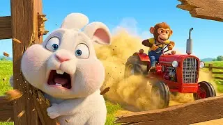Oh No! Hungry Rabbits vs BonBon Monkey 🥕🚜