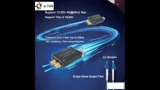 Mini HD-SDI to Fiber Converter with Tally & RS485 - Extend Up to 80km! #electrician