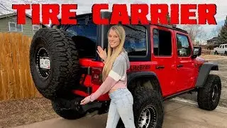 How To Install a Spare Tire Carrier On A Jeep Wrangler JLU Rubicon!