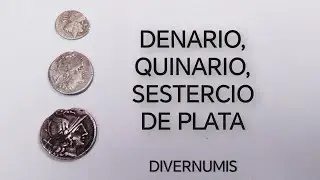 Denario, quinario, sestercio de plata