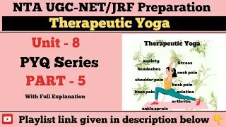 Unit 8 (Therapeutic Yoga) PYQ Series Part-5 #ugcneteducation #pyq #jrfexam #yoga