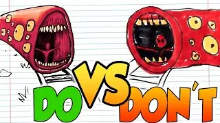 DOs & DON'Ts Drawing Train Eater (Leovincible Creations) In 1 Minute CHALLENGE!