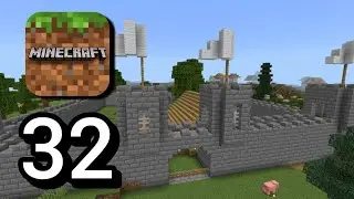 Minecraft Pocket Edition : Walkthrough Gameplay Episode 32 Village Castle