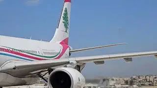 MEA - Middle East Airlines engine run (A330) Vs (A320) takeoff #aviation #a330 #a320 #travel