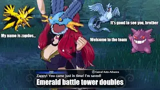 Learning lessons | Emerald Battle Tower Doubles EQ spam 2.0 Zappy! rounds 8-10