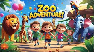 Zoo Adventure Song for Kids | Fun Animals  friendly kids Adventure | Animal Sound