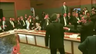 Turkish Parliament Brawl Guile's Theme