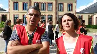 Écouis manifestation à l'IME mardi 2 juillet 2019