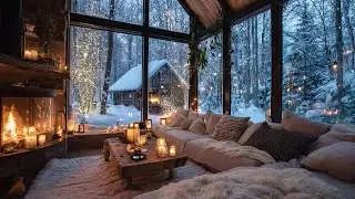 Winter Piano Melodies In The Waiting Room With Its Crackling Fireplace Will Help You Relax.