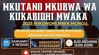 KARISMATIKI KATOLIKI DSM OFFICIAL is live#MKUTANO WA KUKABIZI MWAKA..EMAUS CENTRE UBUNGO DAY ONE ]