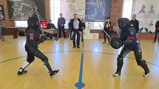 FechtTerra Dual 2021. Меч и баклер Ж final. Елена Музурина Tramazzone vs Татьяна Седлова FFG