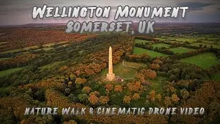 WELLINGTON MONUMENT. SOLO NATURE WALK.CINEMATIC DRONE VIDEO