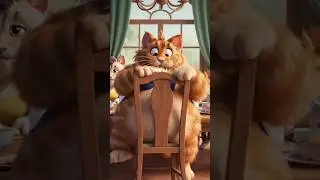 papa cat falling 😹