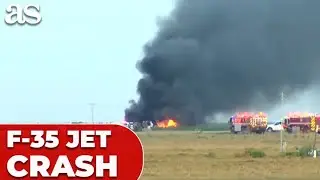F-35 fighter JET CRASHES in California: the scene is NIGHTMARISH